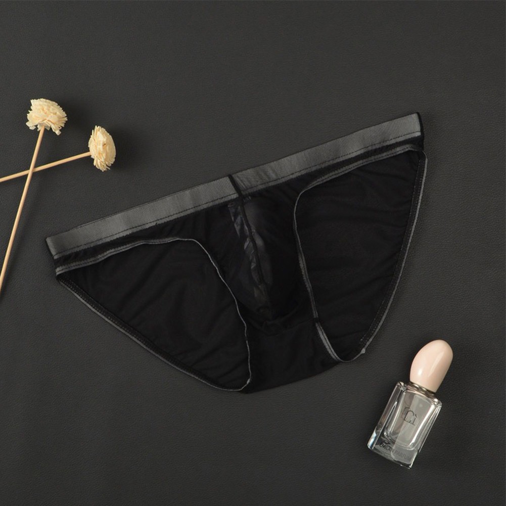 Hombres Sexy Calzoncillos Ropa Interior Transparente Bolsa de tiro bajo Bragas Malla Lencería Transpirable - Imagen 27 de 46