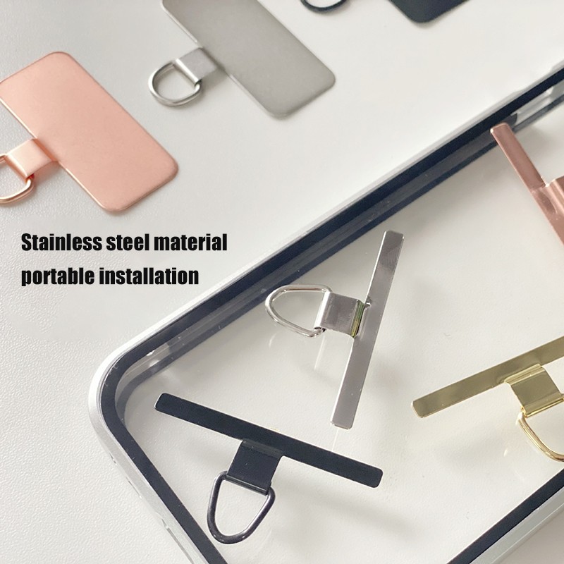 Patch d'attache en acier inoxydable ultra-mince compatible avec divers télépho