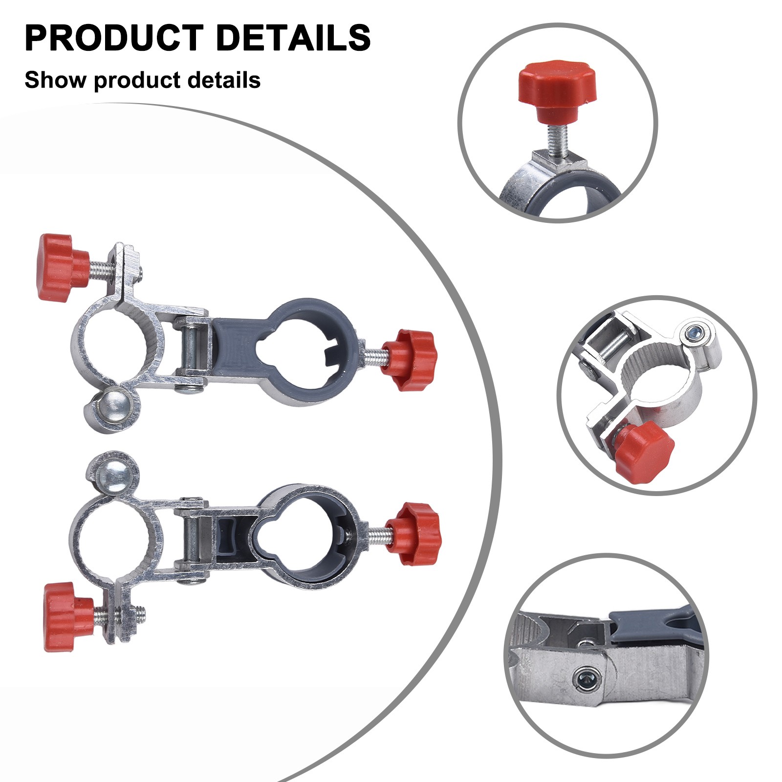 Strong Portable Clip-On Umbrella Mount for Garden Chairs & Patio Balconies  -image