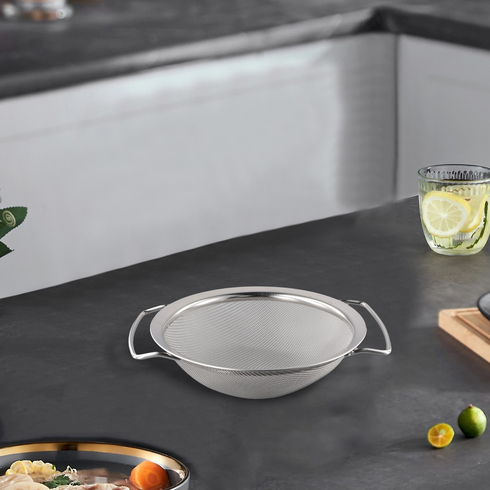 Tamis maille légère 20/25/28 cm inox avec 2 vente poignées neuf
