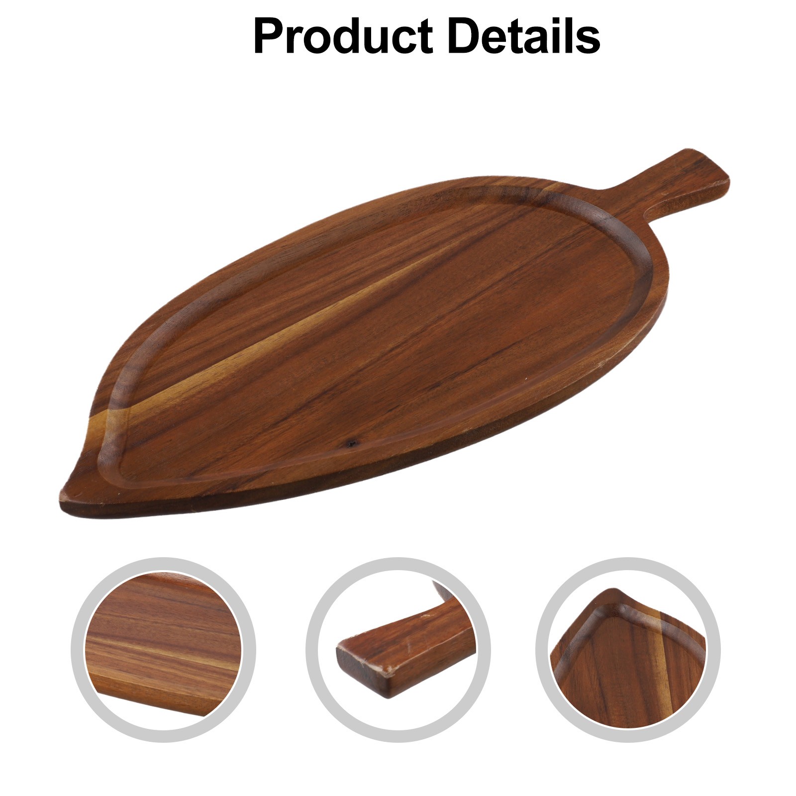 Japanese Style Wooden Leaf Shaped Tray for Elegant Afternoon Tea or Snacks - Picture 31 of 40