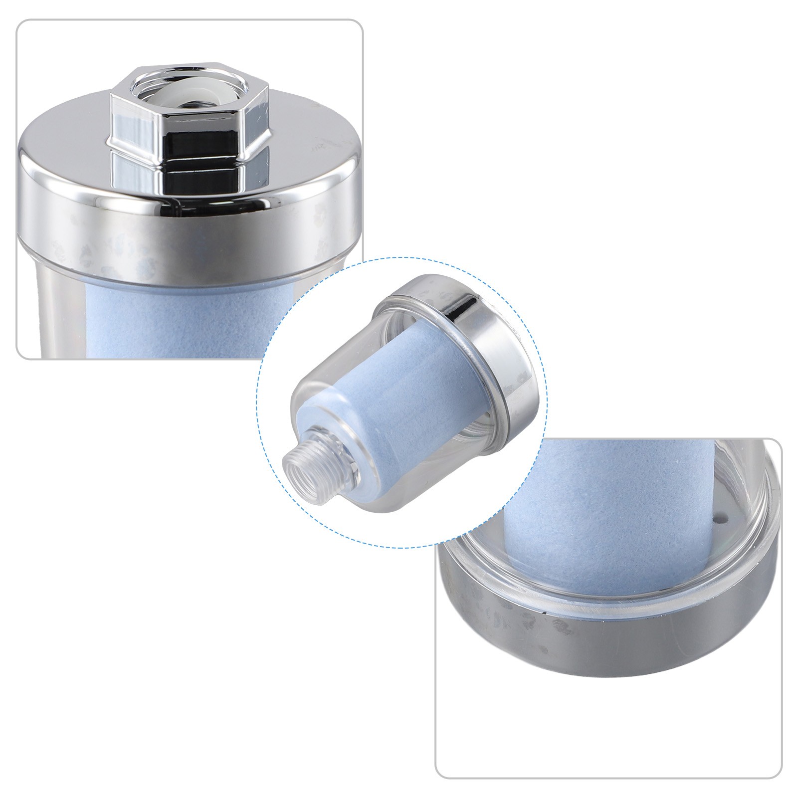 Shower Filter with Replaceable Filter Cotton Easy Installation and Use-image