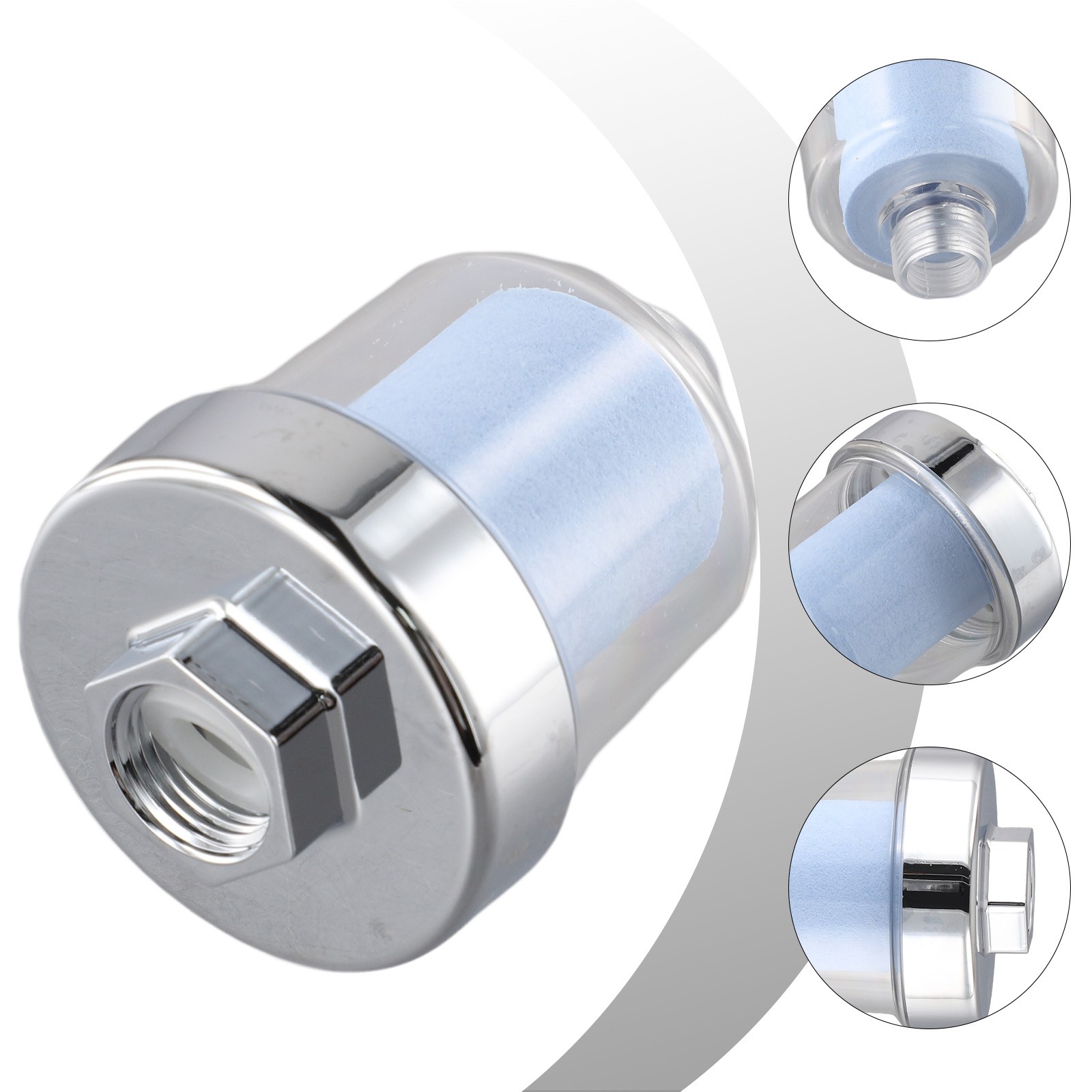 Shower Filter with Replaceable Filter Cotton Easy Installation and Use-image