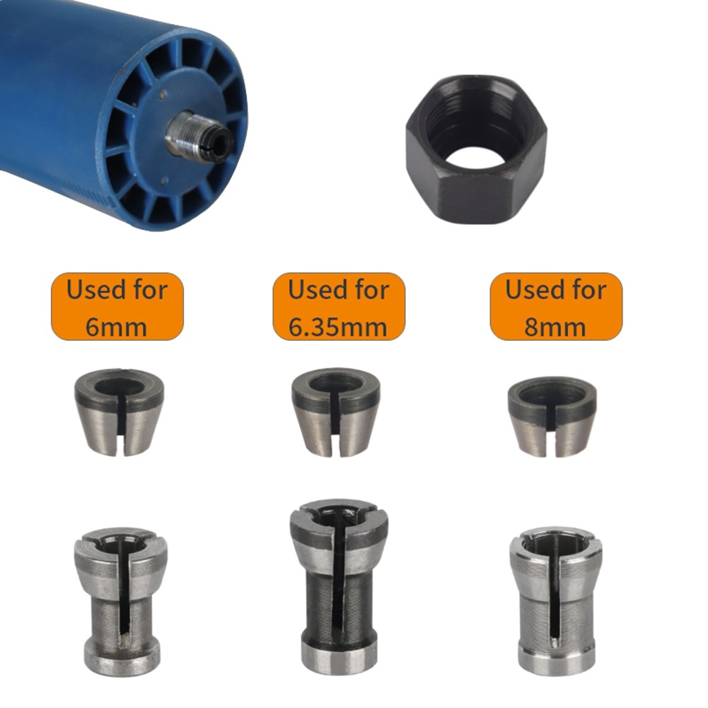 Innovative Collet Adapter Set Designed for Efficient Woodworking Tasks