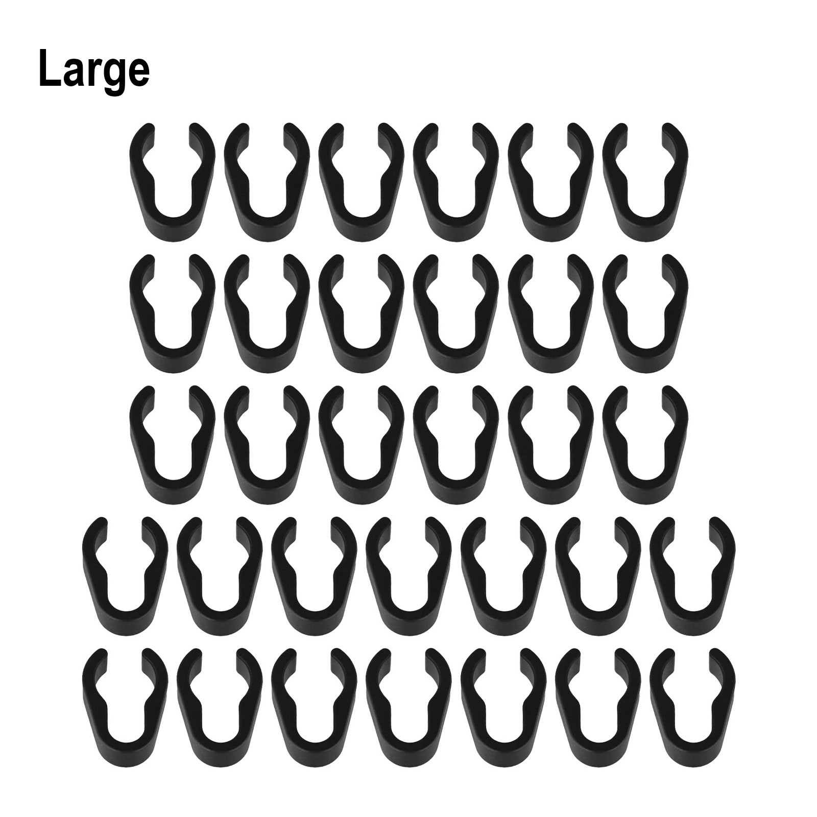 Microphone Stand Cable Clips Boom Pole Cable Clips Clamp Plastic Mount 32 PCS-image