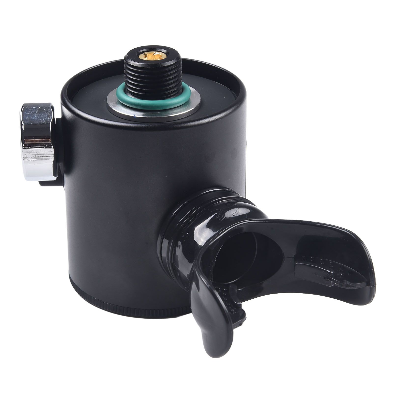 - Gerätetauchen - Tauchausrüstung Atemventilkopf Edelstahl Schwarz Staub - Bild 39 von 47