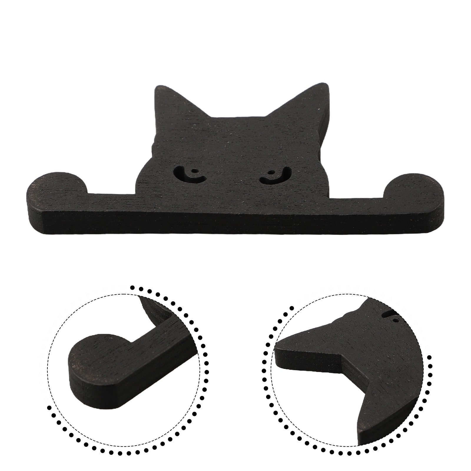 Ornaments Decoration Piles Garden Decoration Weather-resistant Wooden Black Cat - Picture 20 of 30