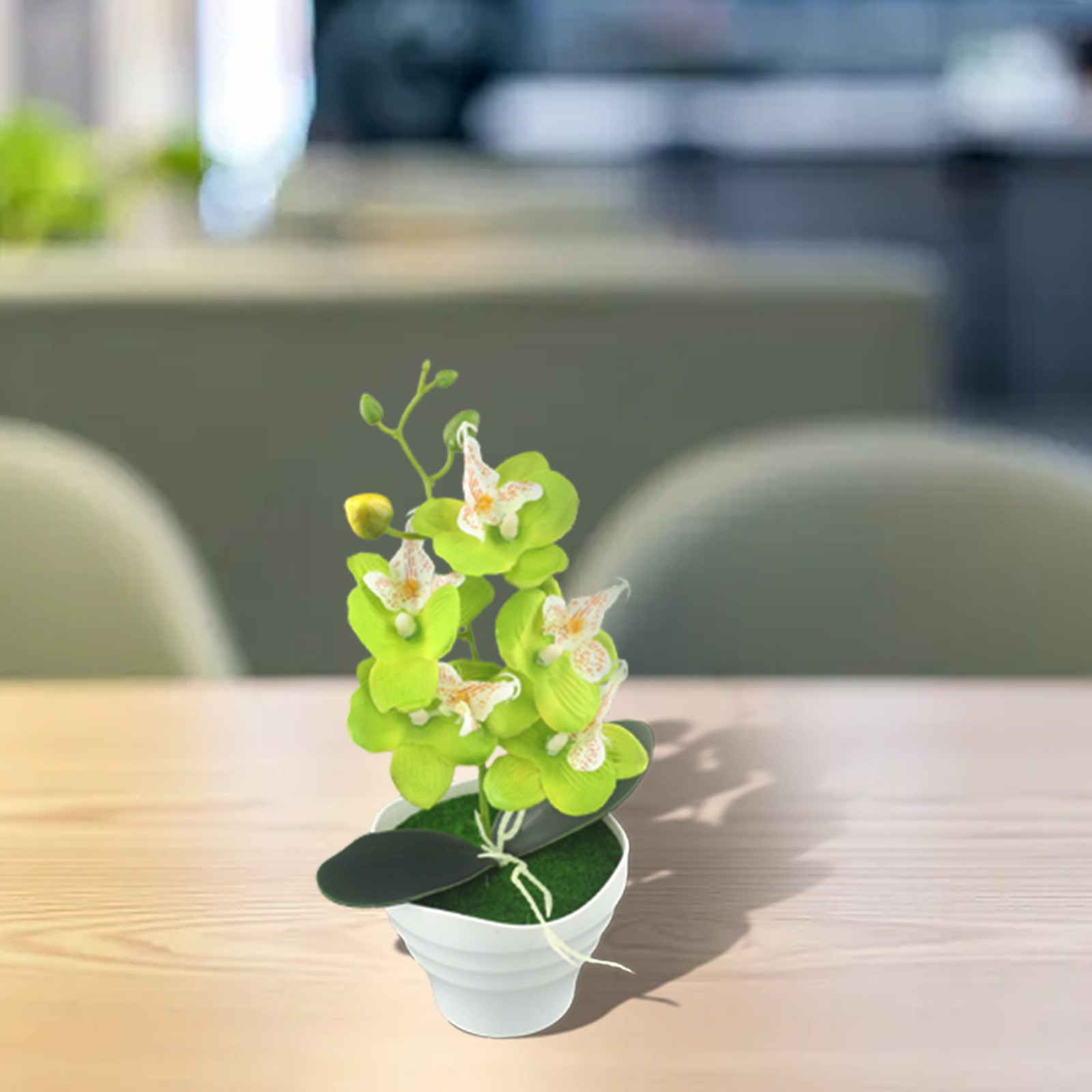 Potted Plant Exquisite Finish Five Heads Artificial Flowers Brand New - Picture 26 of 41