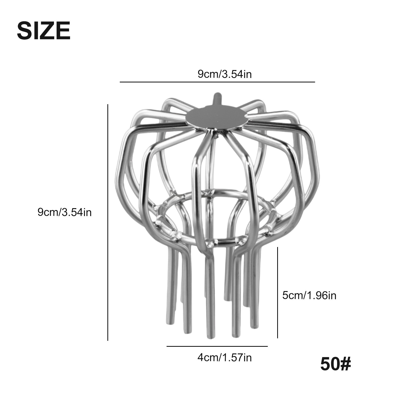 Passoire de soldes protection gouttière en maille ballon en acier inoxydable pratique