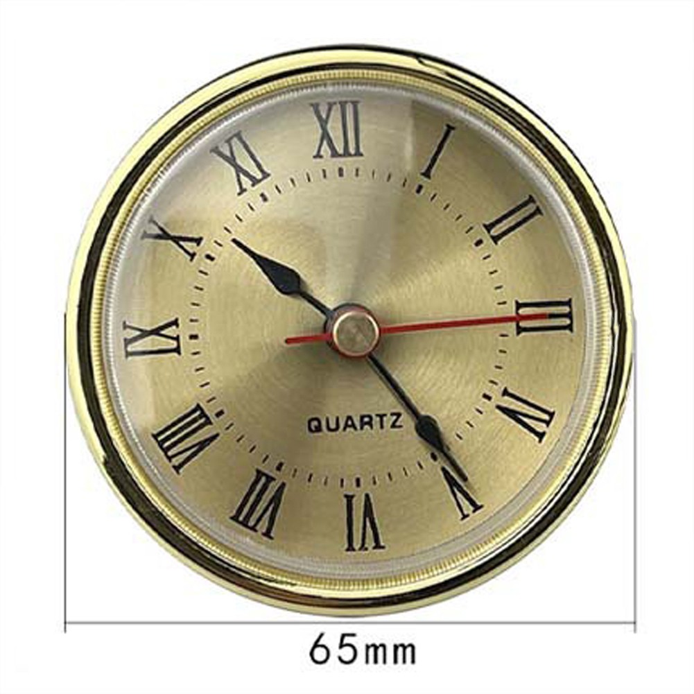 Convenient DIY Parts Roman Numbers Quartz Clock Insert Replacement 65mm