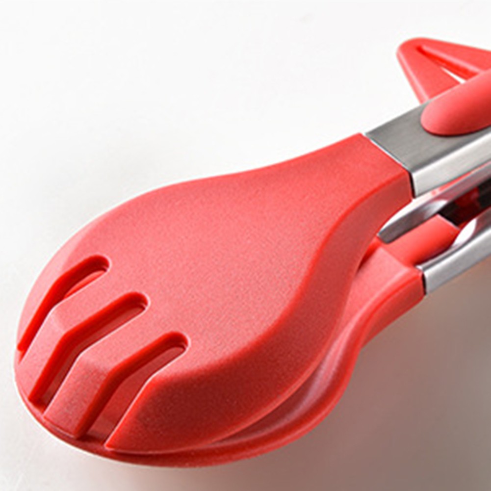 Pinzas de cocina con nombre de pieza de mango de acero inoxidable de silicona Co - Imagen 19 de 27