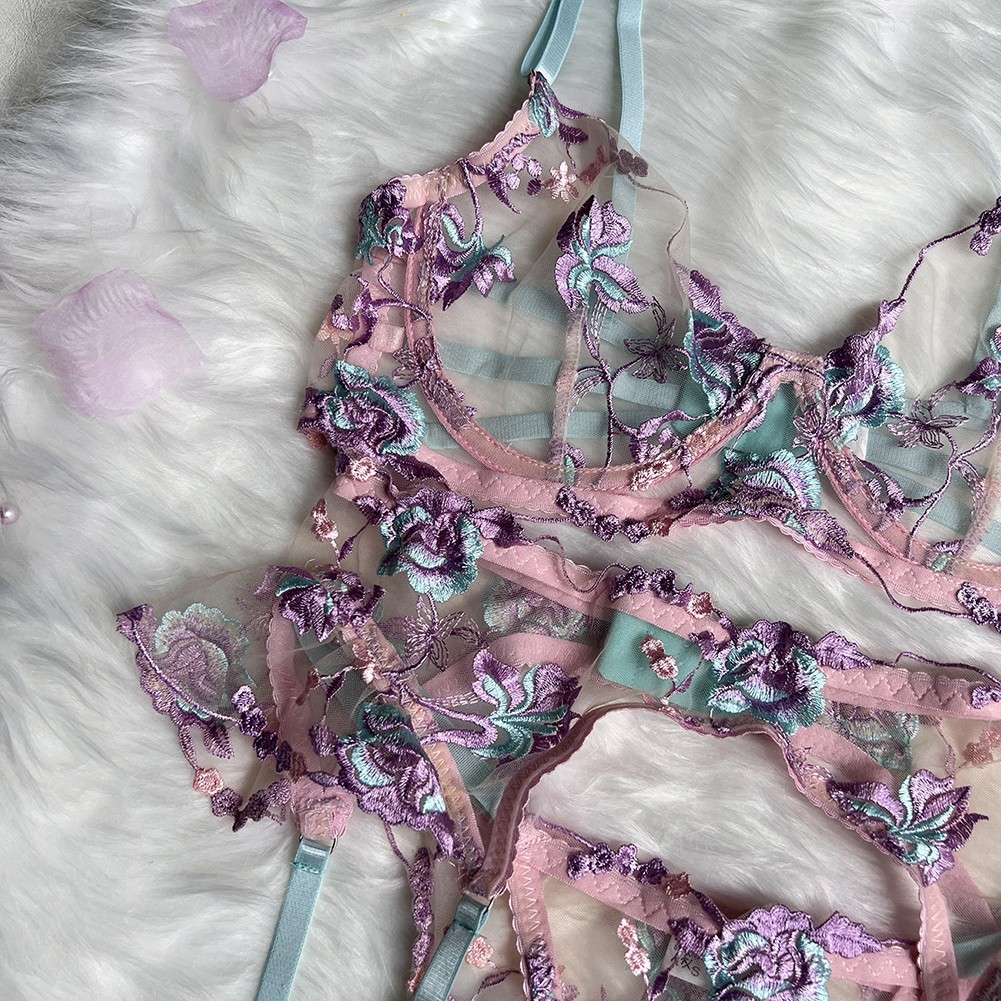 Pyjama femme confortable mode régulière soldes - sous vêtement transparent floral