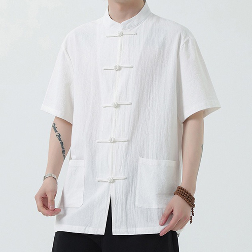 Elegant Men's Traditional Chinese Kung Fu Coat Tang Suit Jacket Shirt Blouse - Picture 32 of 42