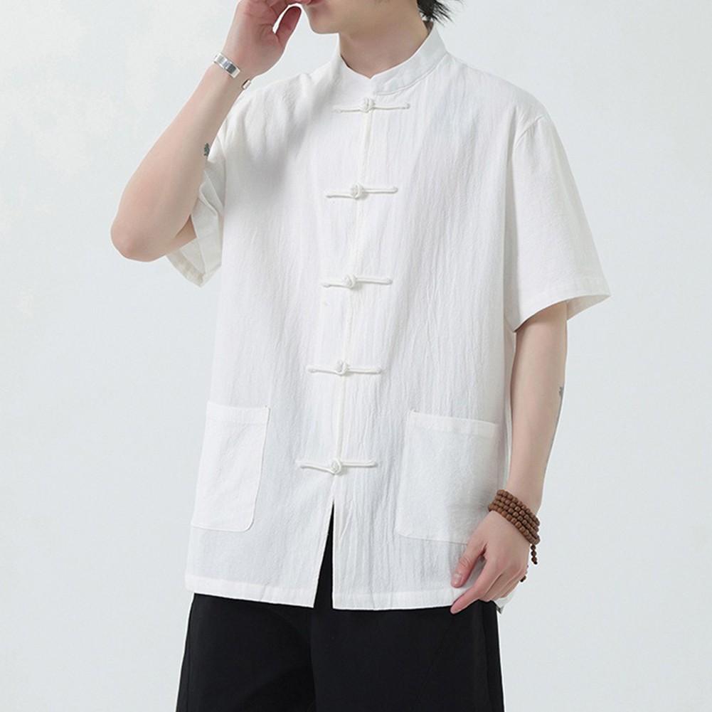 Elegant Men's Traditional Chinese Kung Fu Coat Tang Suit Jacket Shirt Blouse - Picture 30 of 42