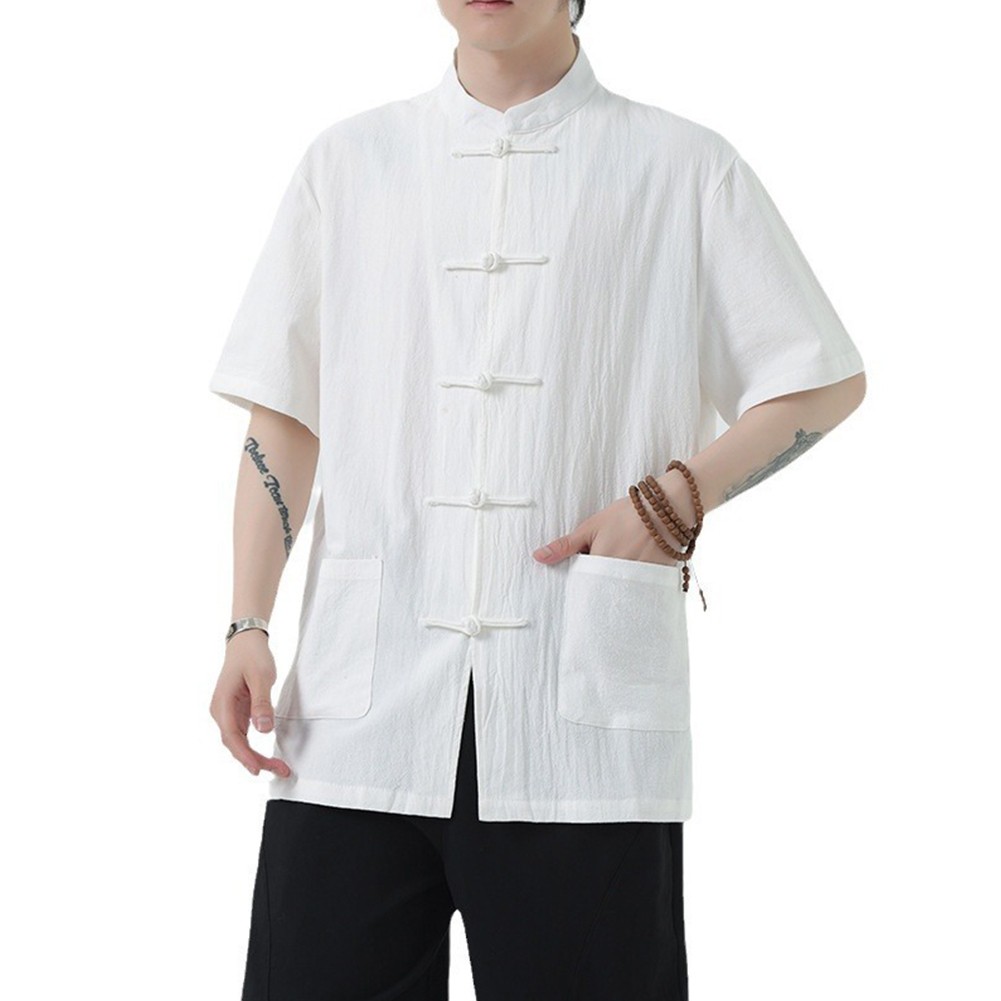 Elegant Men's Traditional Chinese Kung Fu Coat Tang Suit Jacket Shirt Blouse - Picture 29 of 42