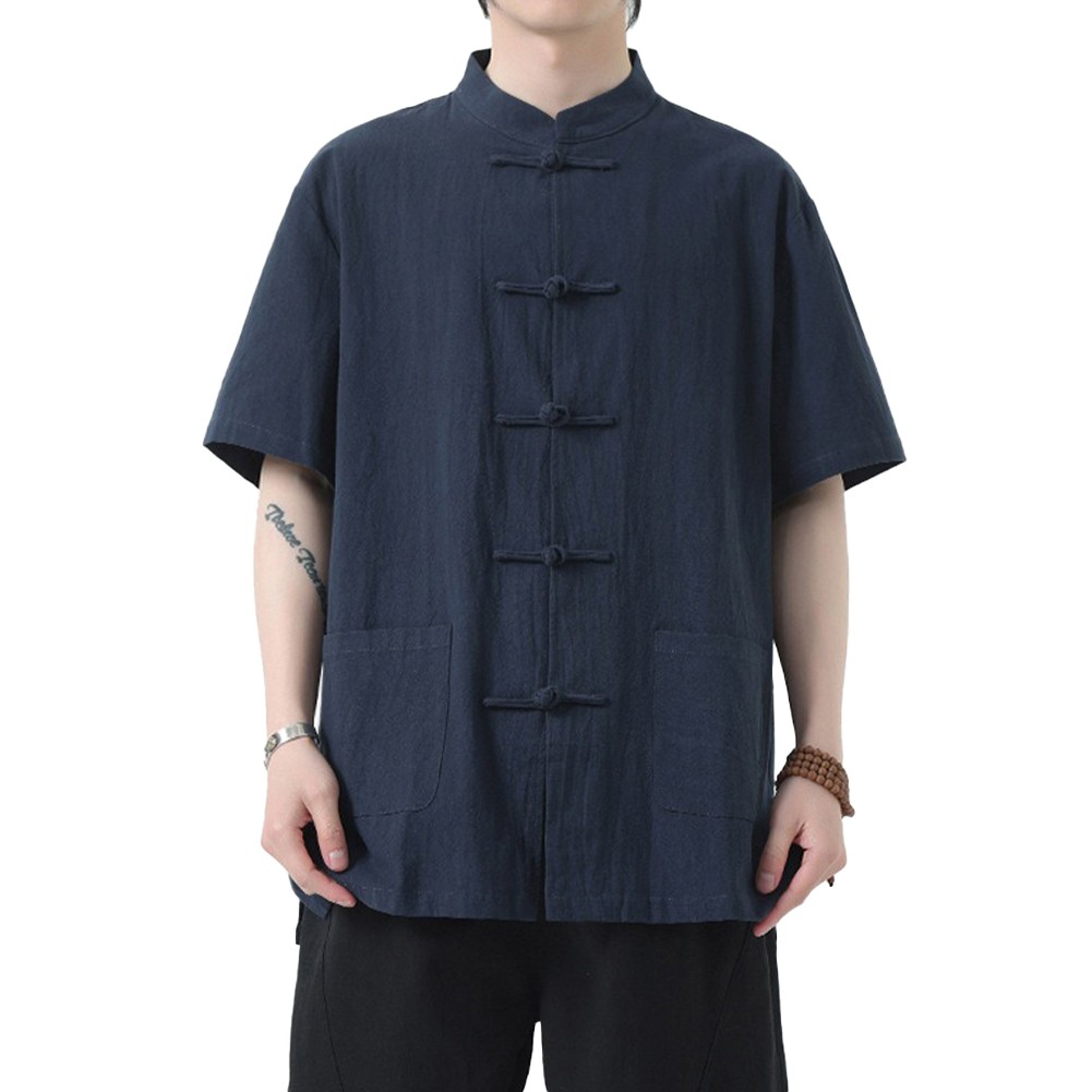 Elegant Men's Traditional Chinese Kung Fu Coat Tang Suit Jacket Shirt Blouse - Picture 36 of 42