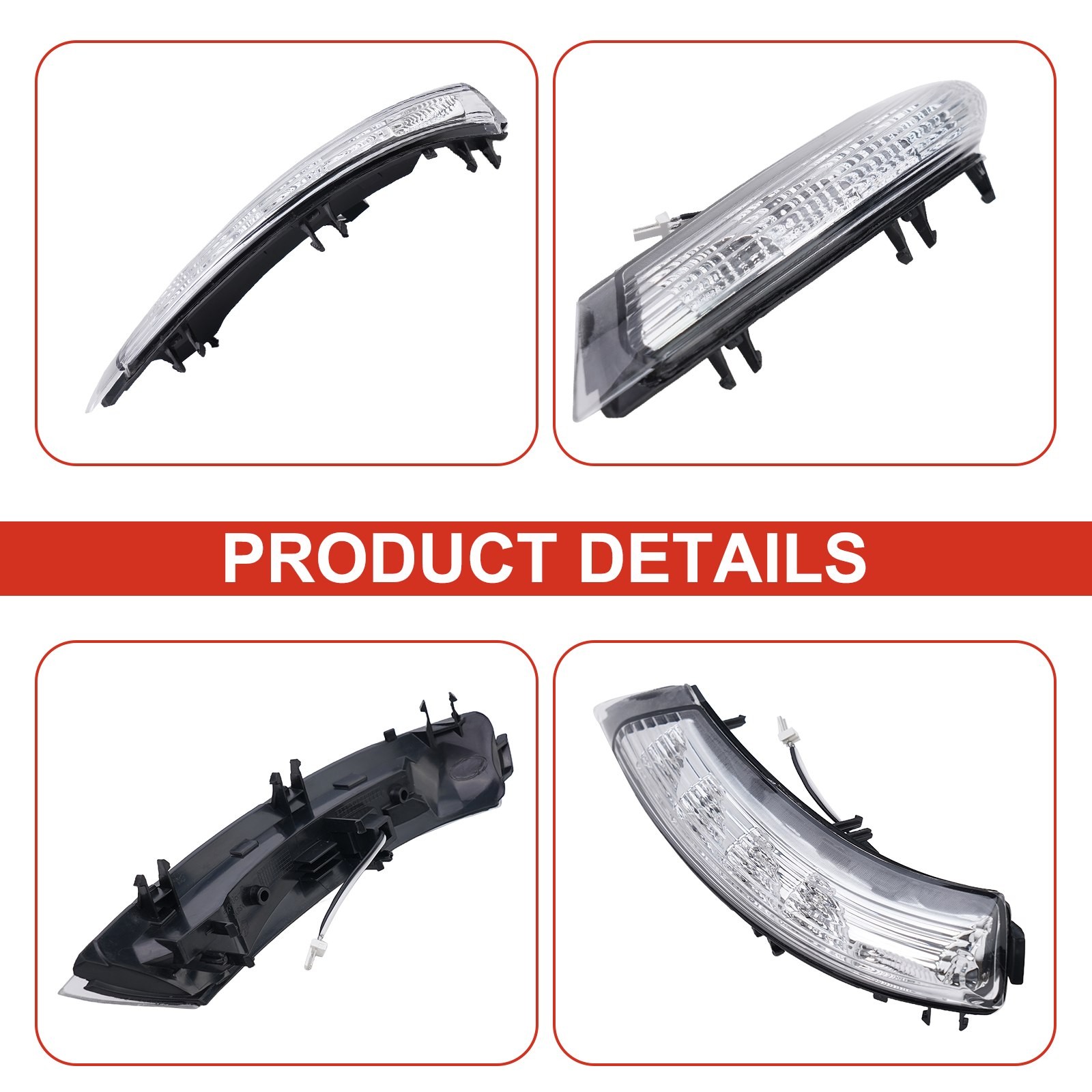 Side Maker Light 鈥婥ar Signal Light LED Truck 2 Pin Accessories Black Hosuing - Picture 10 of 12