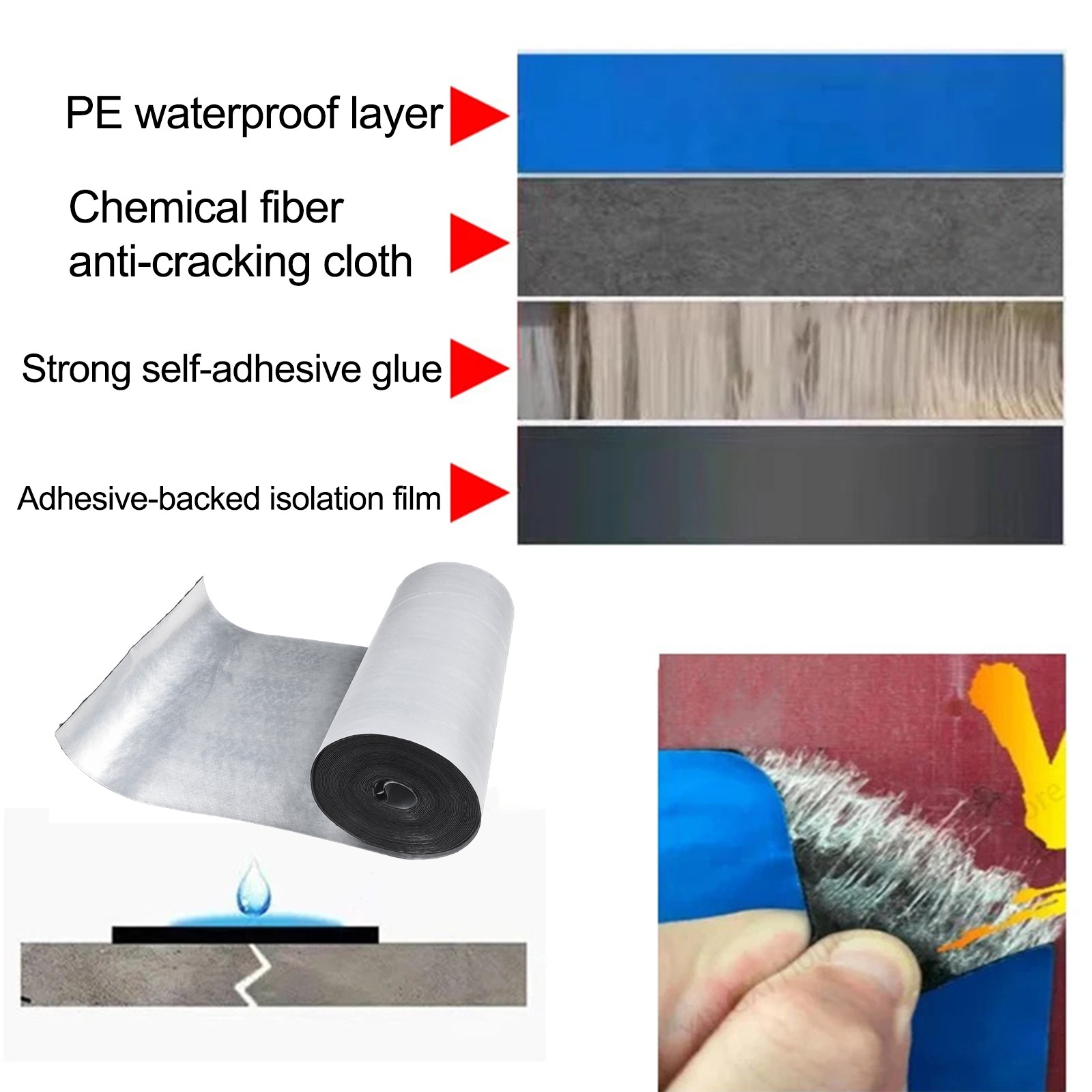 Wasserdichtes Wärmedämmklebstoff Fixband für Wand-Dach Auslaufsicher Reparaturwerkzeug - Bild 64 von 132