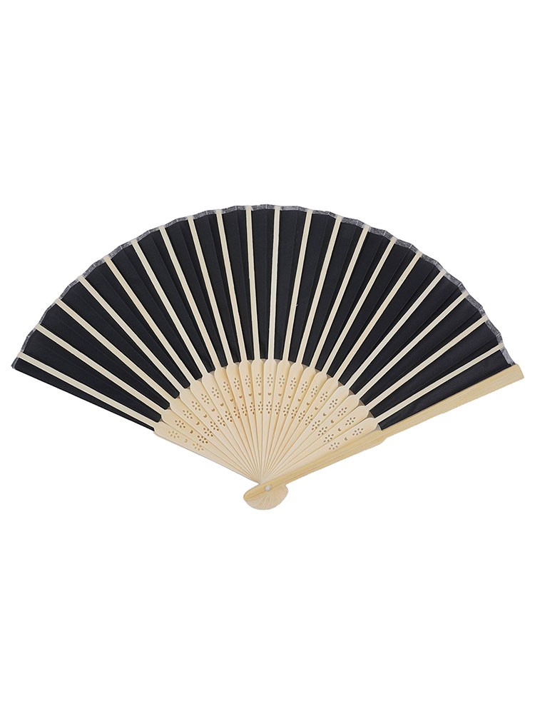 Striking Red Chinese Style Silk Small Fan Wood and Soft Silk Fabric Portable - Picture 34 of 64
