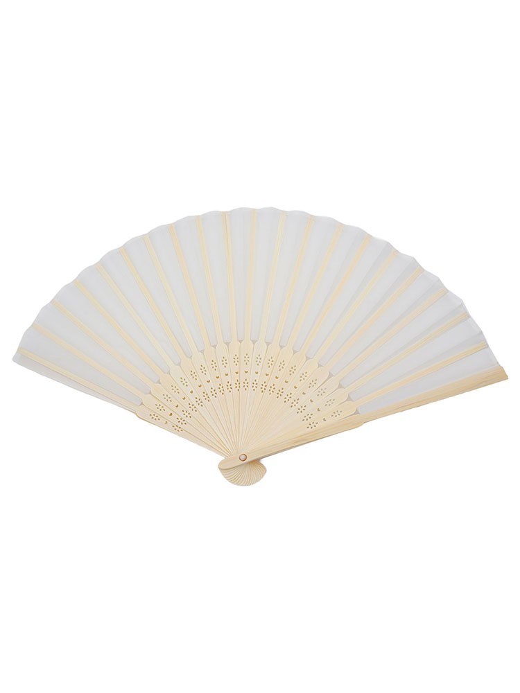 Striking Red Chinese Style Silk Small Fan Wood and Soft Silk Fabric Portable - Picture 40 of 64