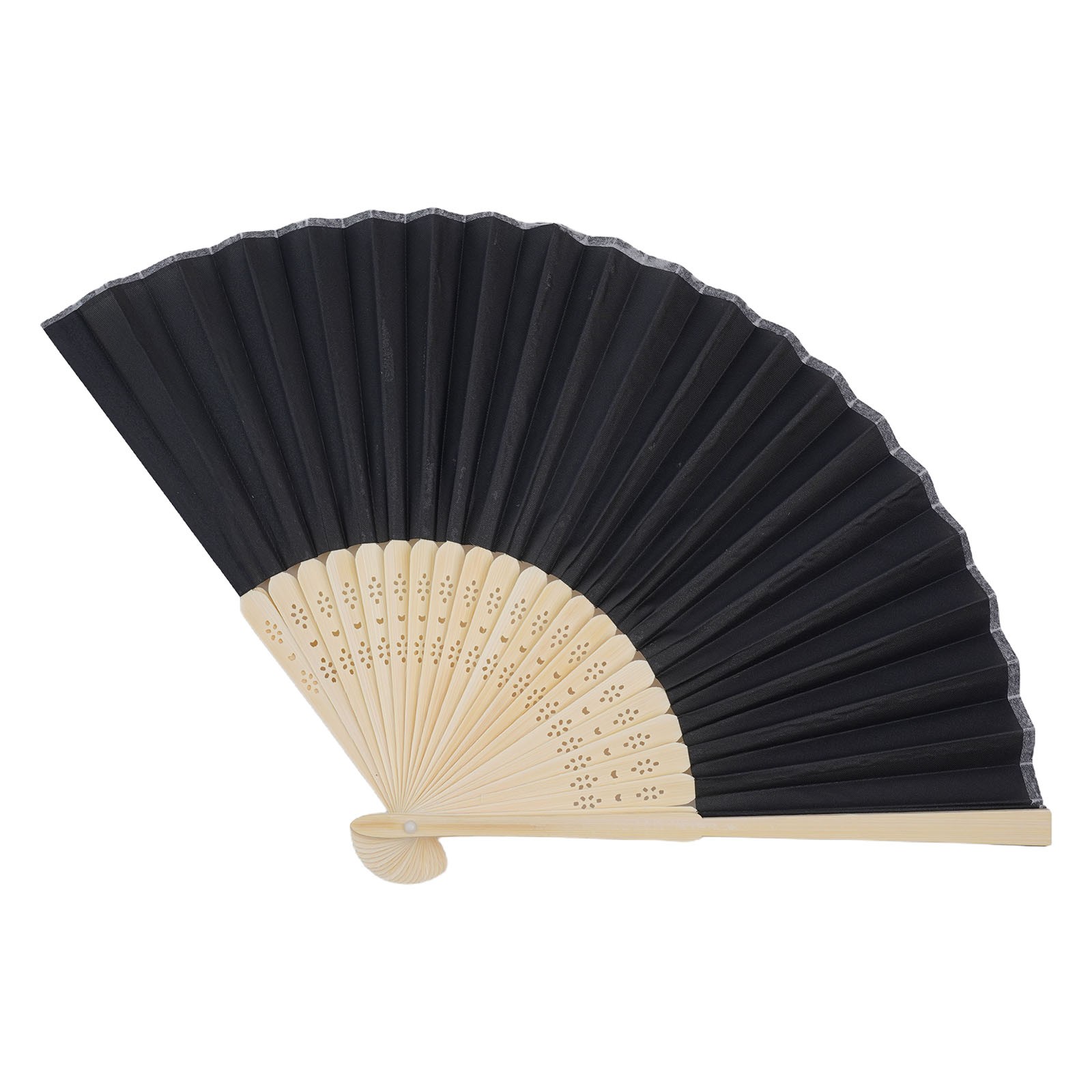 Striking Red Chinese Style Silk Small Fan Wood and Soft Silk Fabric Portable - Picture 28 of 64