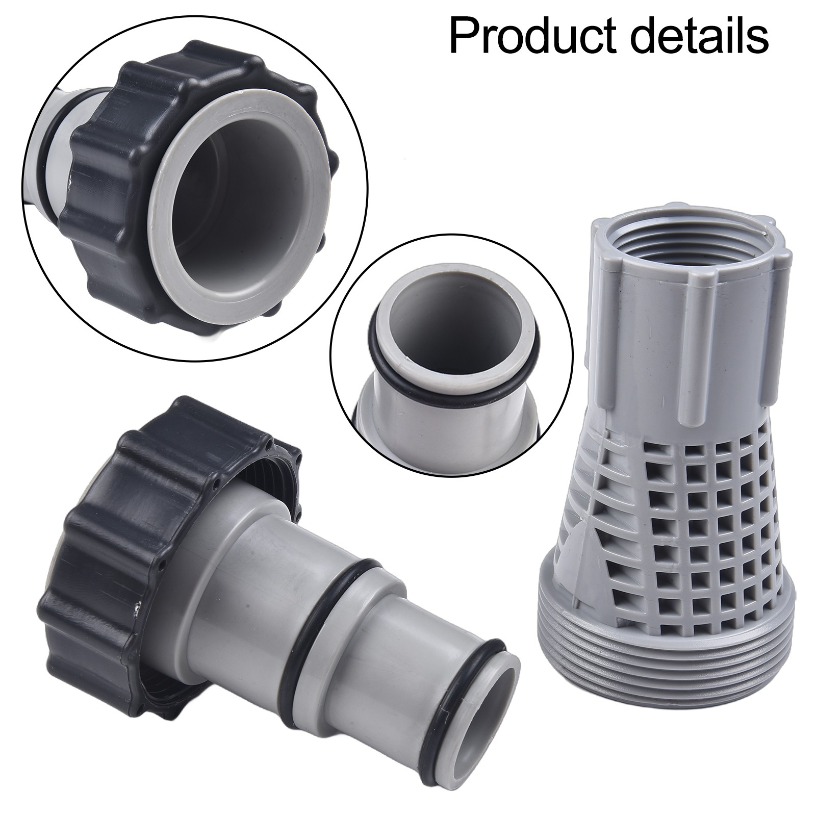 Sandpumpenadapter Effizient Schwimmbadfilterpumpe Leichte Helligkeit Adapter - Bild 12 von 15