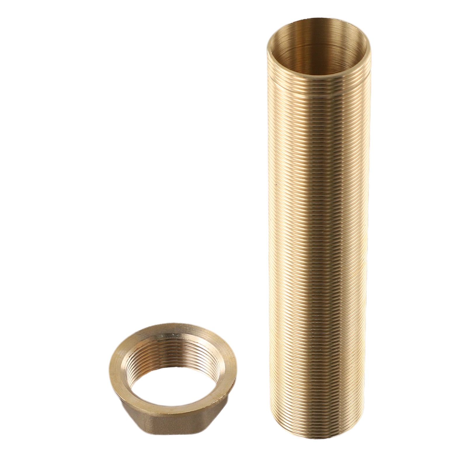 Uxcell 2 Inch BSP Brass Lock Nut With Silicone Washer - Faucet Lock Nut For Kitchen Sink Plumbing, Single Hole Faucet