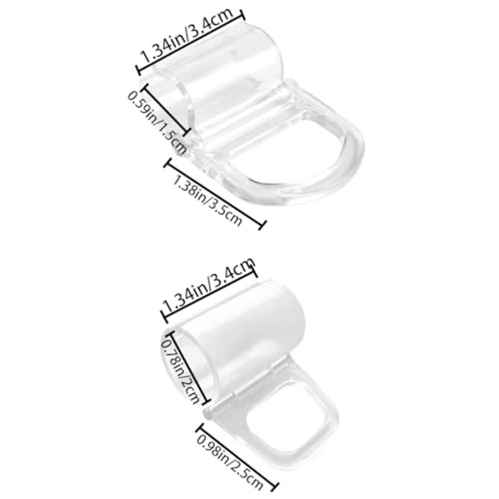 Practical And Versatile Transparent Window Shades Clamps Easy Installation - Afbeelding 10 van 12