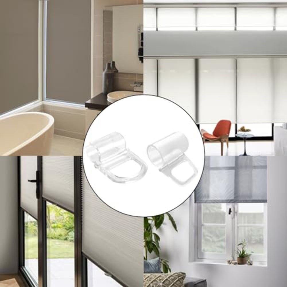 Practical And Versatile Transparent Window Shades Clamps Easy Installation - Afbeelding 9 van 12