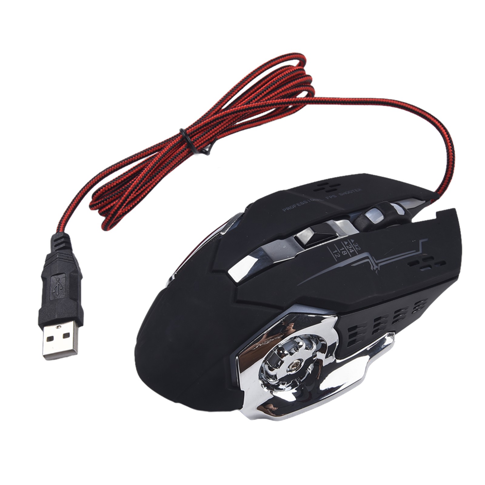 Ergonomic Design Gaming Mouse with Precise Tracking and Customizable Buttons - Picture 24 of 24