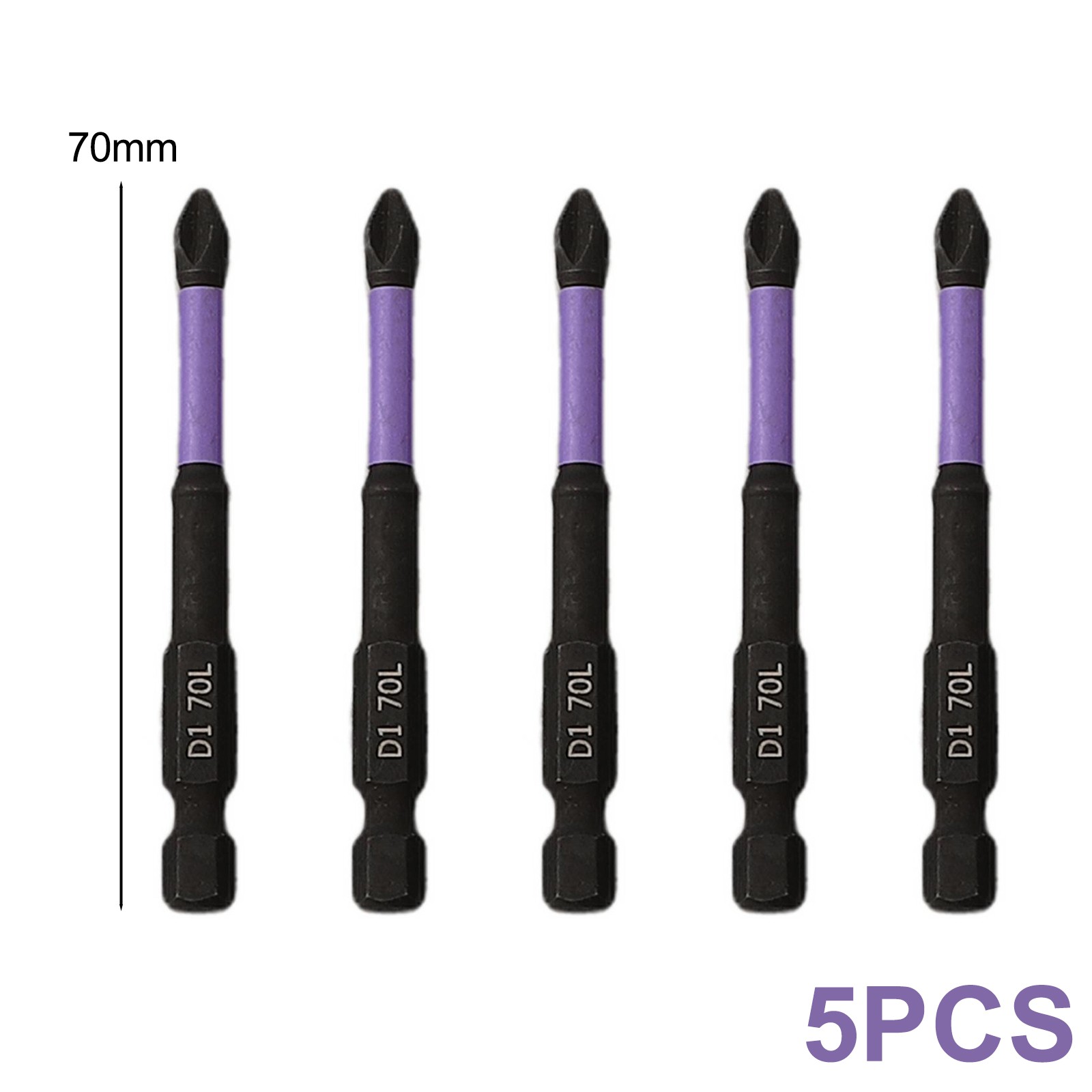 5pcs Batch Head Alloy Steel Black Cross Hand Tool Magnetic Non-slip New - Picture 29 of 37