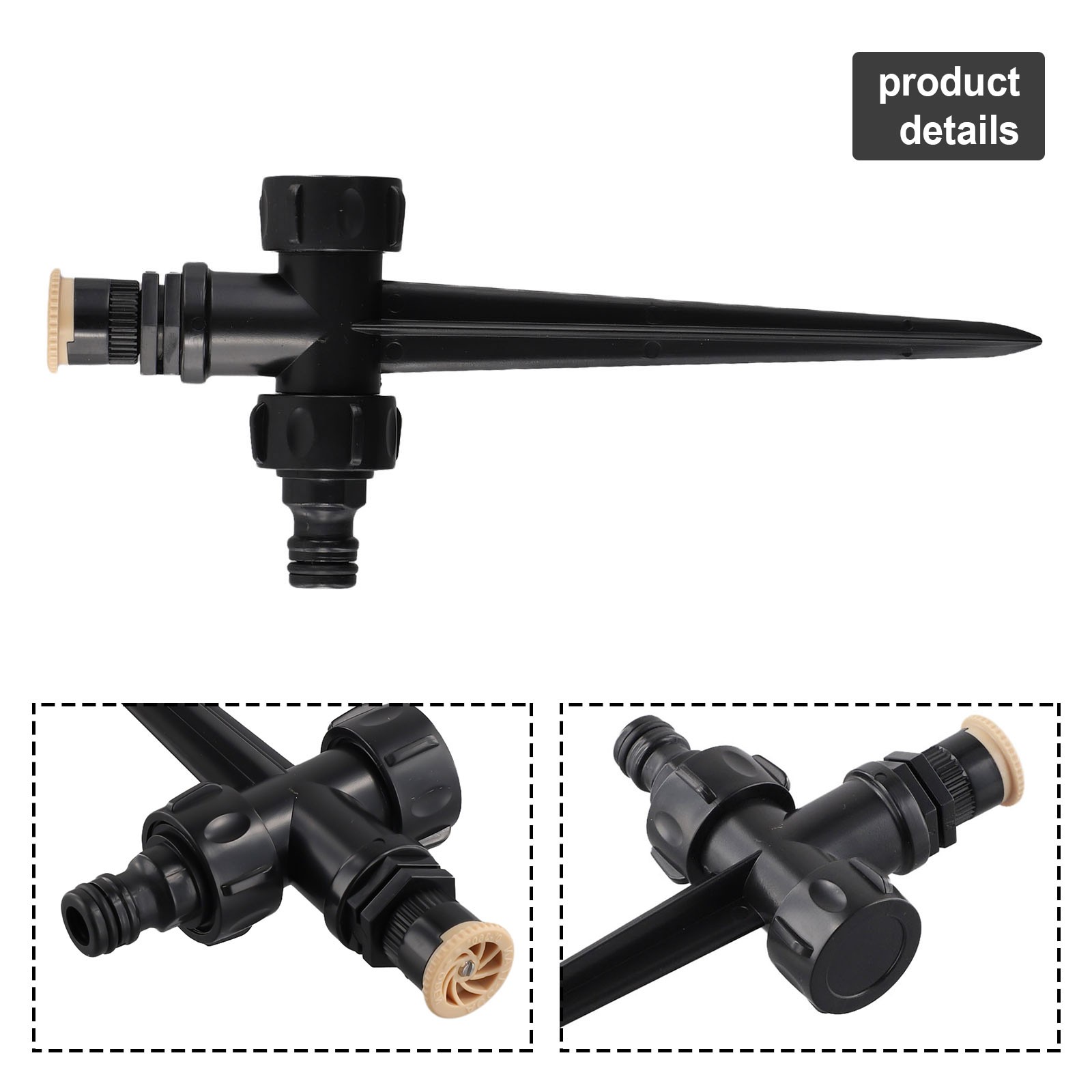 Multi Adjustable Garden Sprinkler with Degree Rotation for Wide Coverage