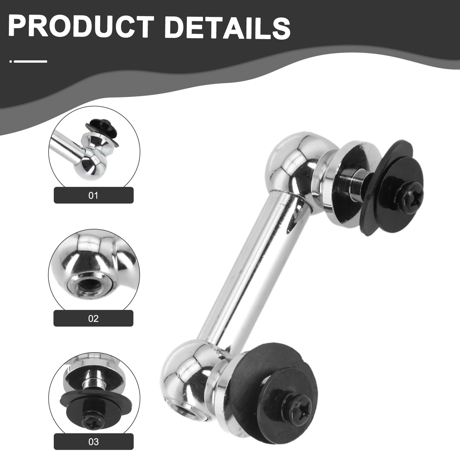 Two Side Snare Drum Lugs 51mm 66mm Craftsmanship Double End Long Lasting - Picture 37 of 76
