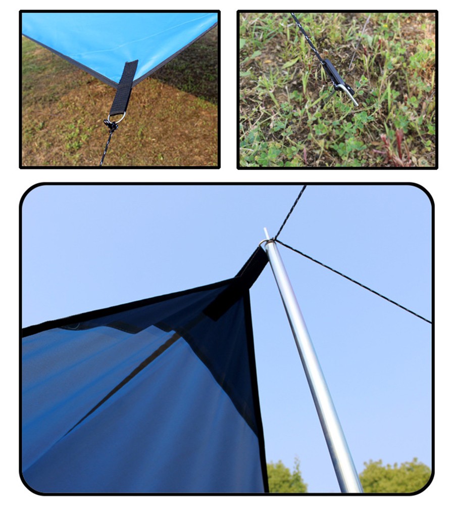 Leichter Camping Tarp Unterstand für Backpacking und Wanderabenteuer - Bild 17 von 34