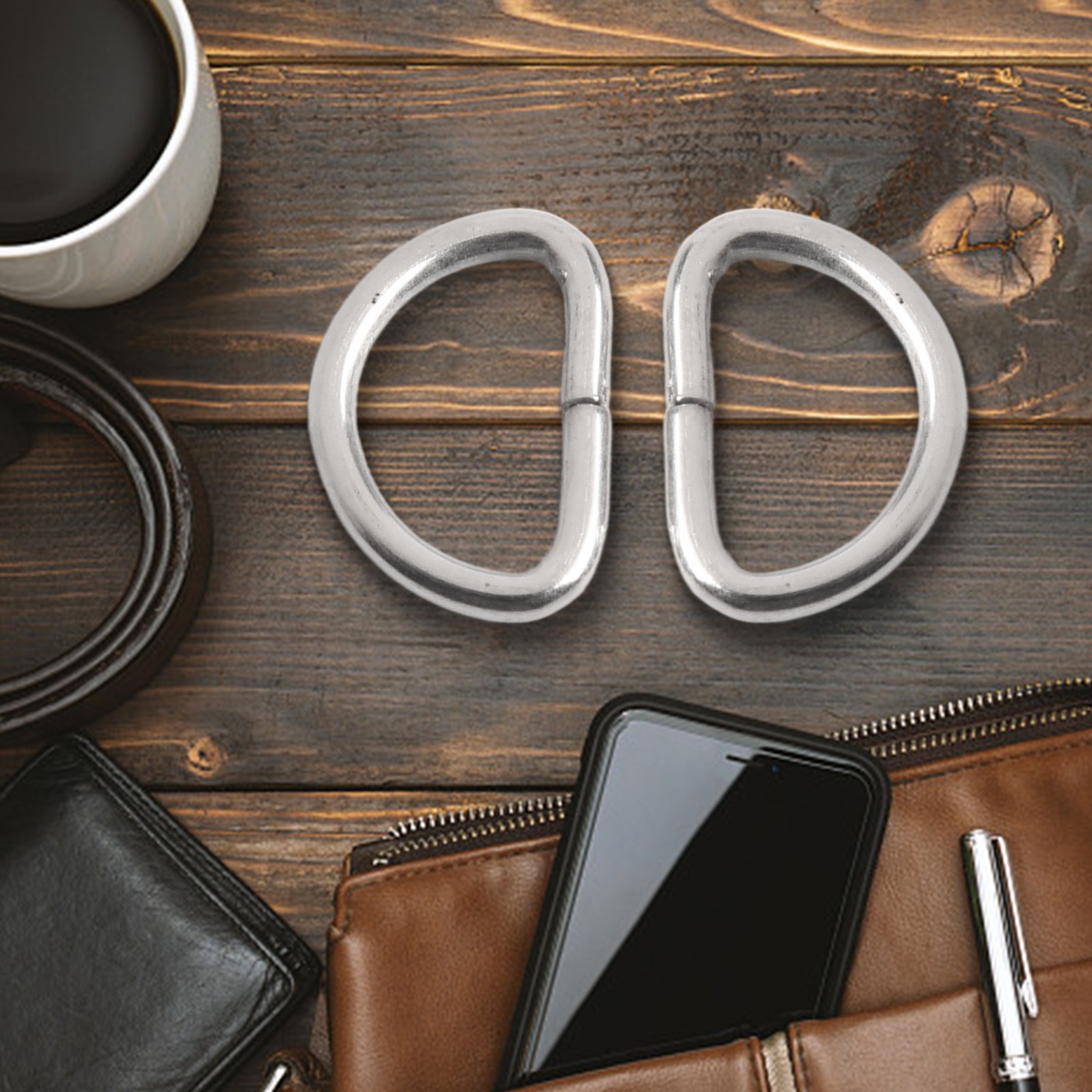 D Buckles Loop Ring Multi-size Portable Strong Sturdy Good Load-bearing