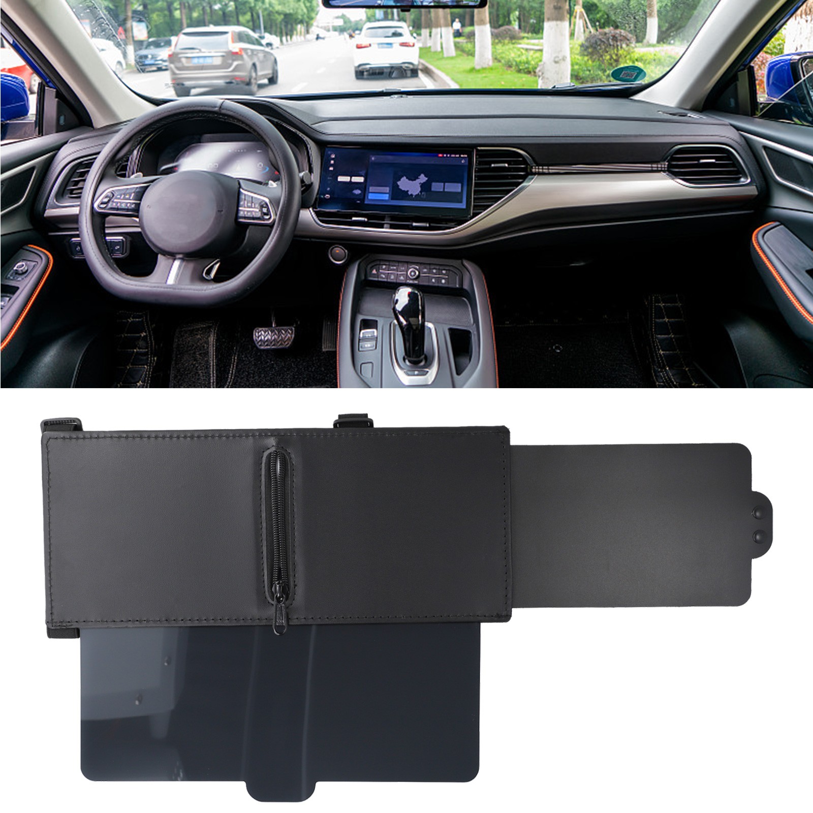Sturdy PU Leather Sunshade Extender with Polarized Lens for Glare Reduction - Bild 28 von 39