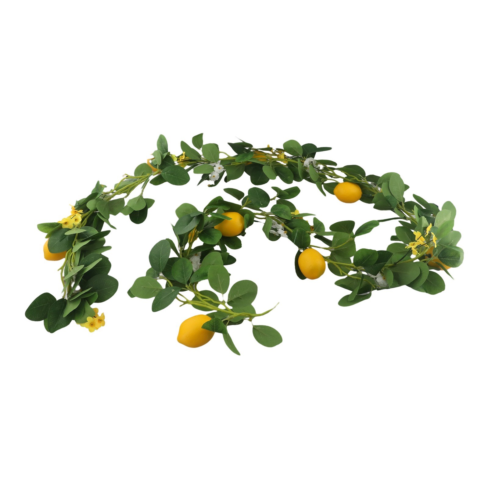Guirnalda Artificial de Limón con Hojas de Eucalipto y Limones Simulación Vid de Limón - Imagen 50 de 58