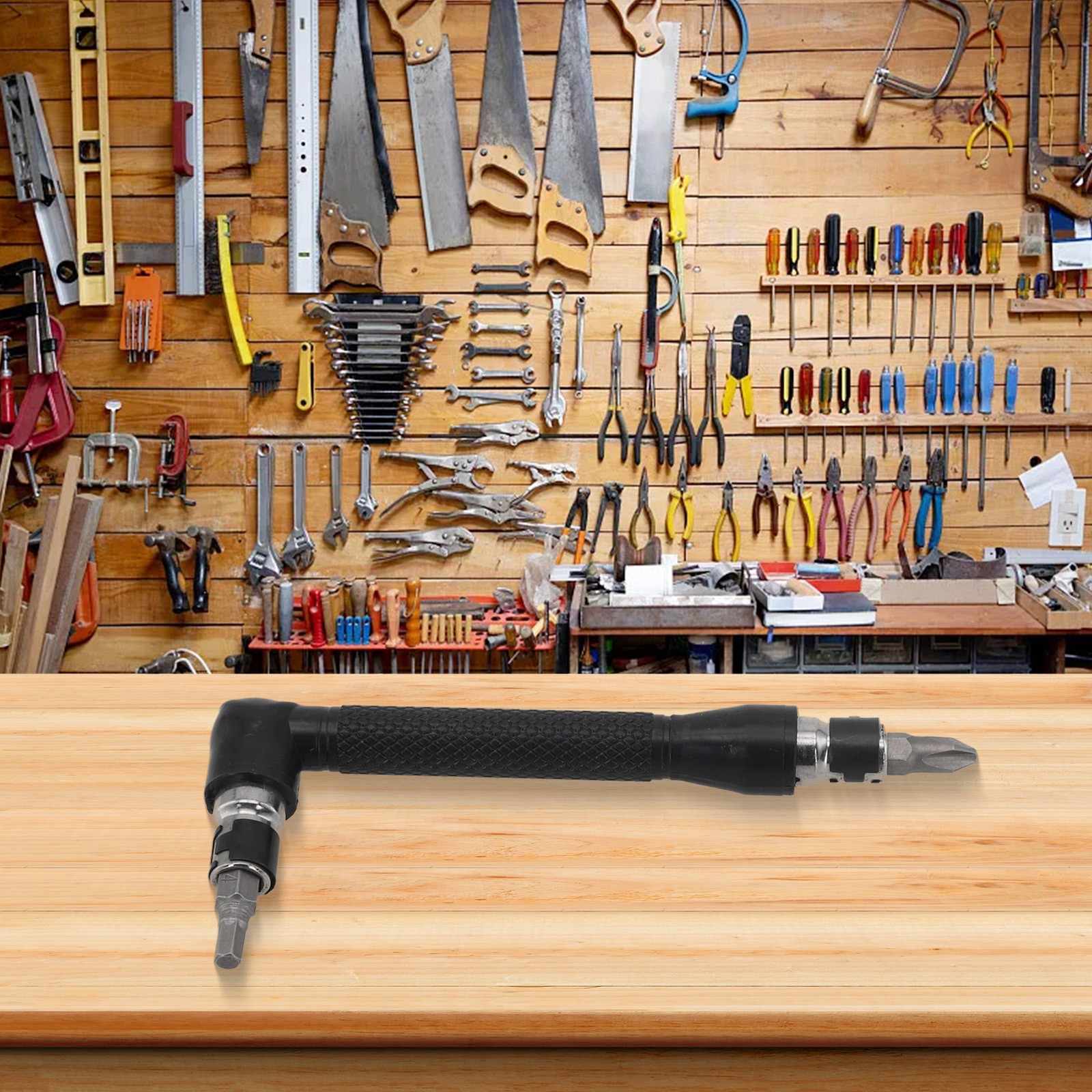 90 Degree Double end Handle Hexagon Screwdriver Bit & 6 35mm Socket Wrench Tool - Picture 21 of 30