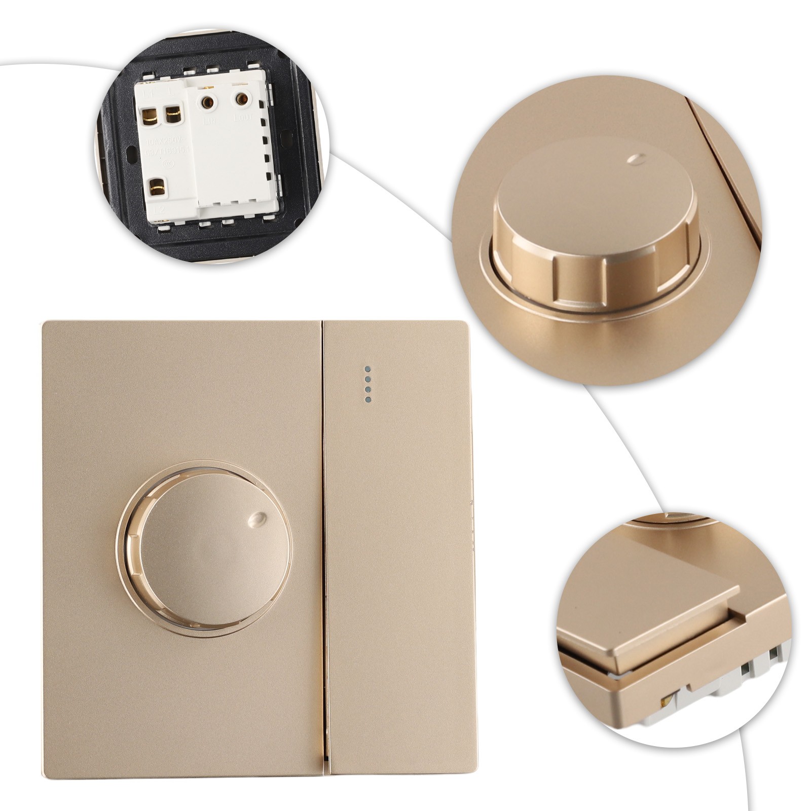 Variable Speed Control Switch for Most Brand Electric Ceiling Fans Gold - Picture 47 of 58