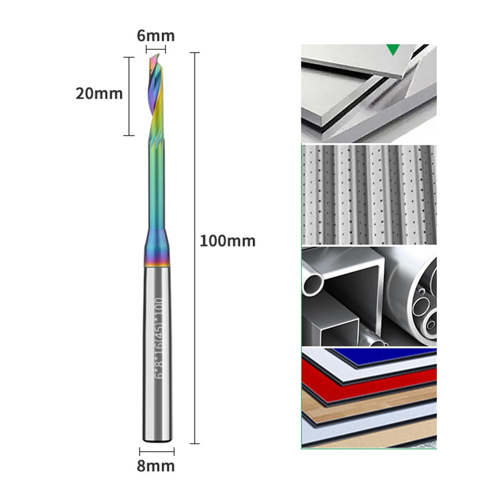 Long lasting Aluminum Milling Cutter with Up and Down Spiral Machining - Picture 55 of 82
