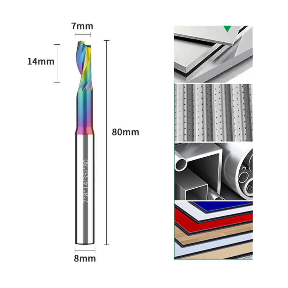 Long lasting Aluminum Milling Cutter with Up and Down Spiral Machining - Picture 45 of 82
