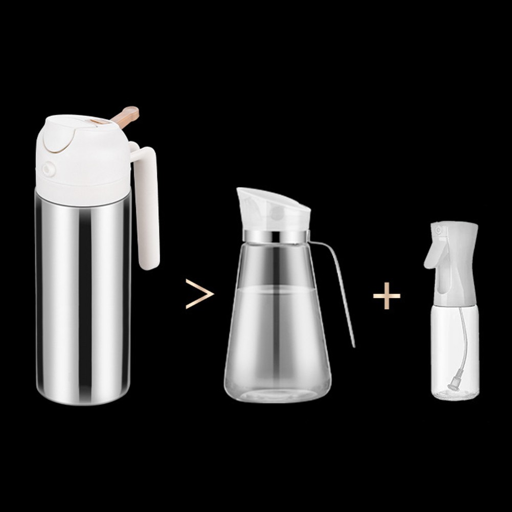 Stainless Steel Oil Pourer Spray Bottle with Drip and Spray Features Premium - Afbeelding 24 van 25