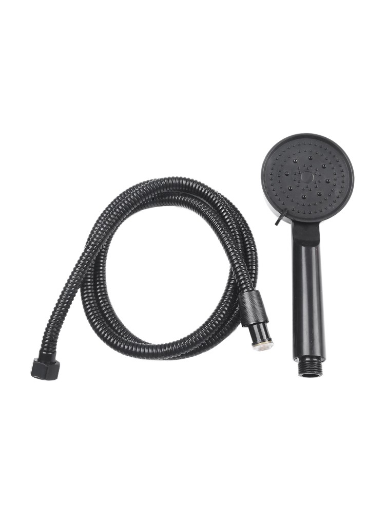 Cabezal de ducha de alta presión ajustable de 5 modos pulverizador portátil ahorro de agua negro - Imagen 43 de 46