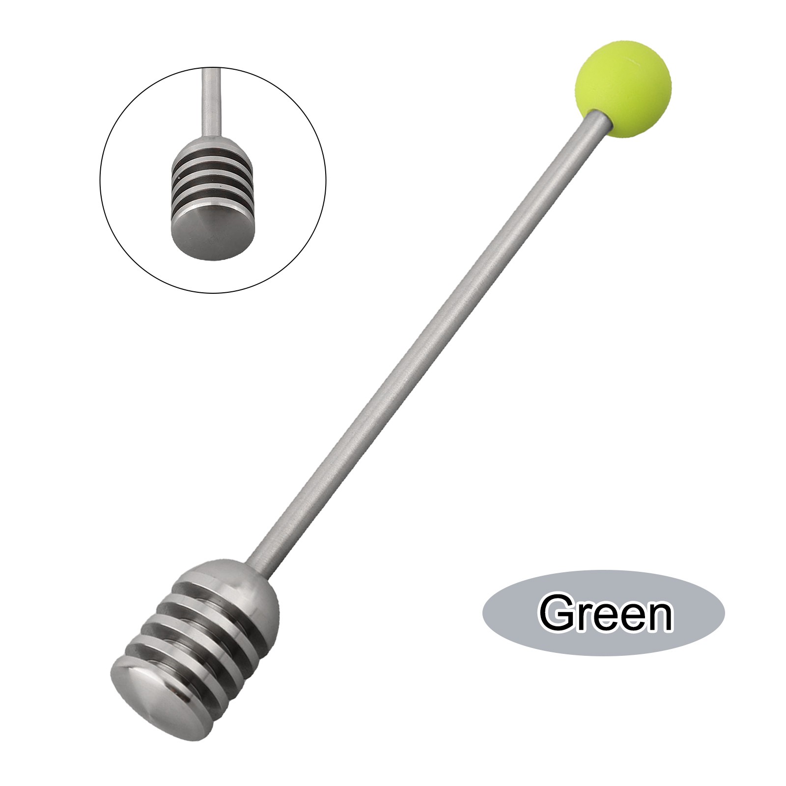 Serviteur de miel de mess en acier inoxydable avec vente motif rainuré