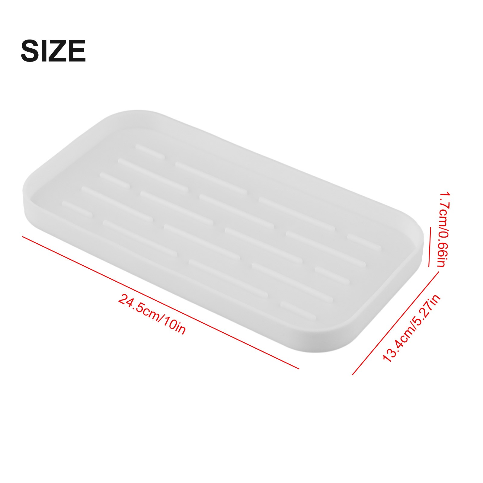 Sponge Holder Drain Tray Kitchen Sink Organizer Multi Purpose Functionality