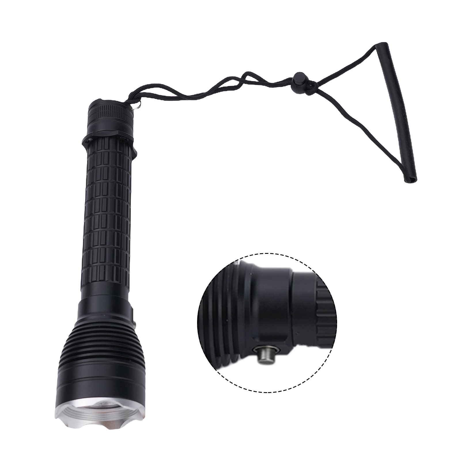 Underwater Torch Diving Flashlight Short Flashlight 4000LM Button Switch