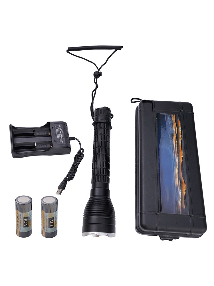 Underwater Torch Diving Flashlight Short Flashlight 4000LM Button Switch