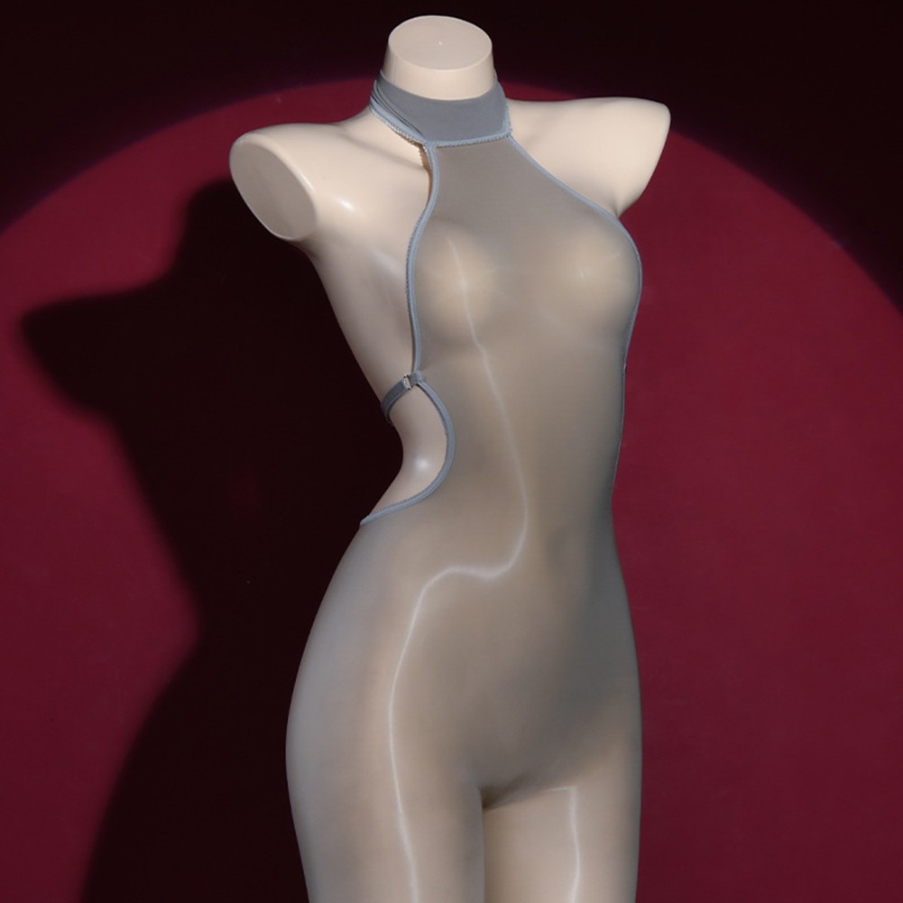 Lingerie Sexy Per Vacanze Tinta Unita Alta Distanza Femmina Senza Maniche Per Club - Foto 13 di 14