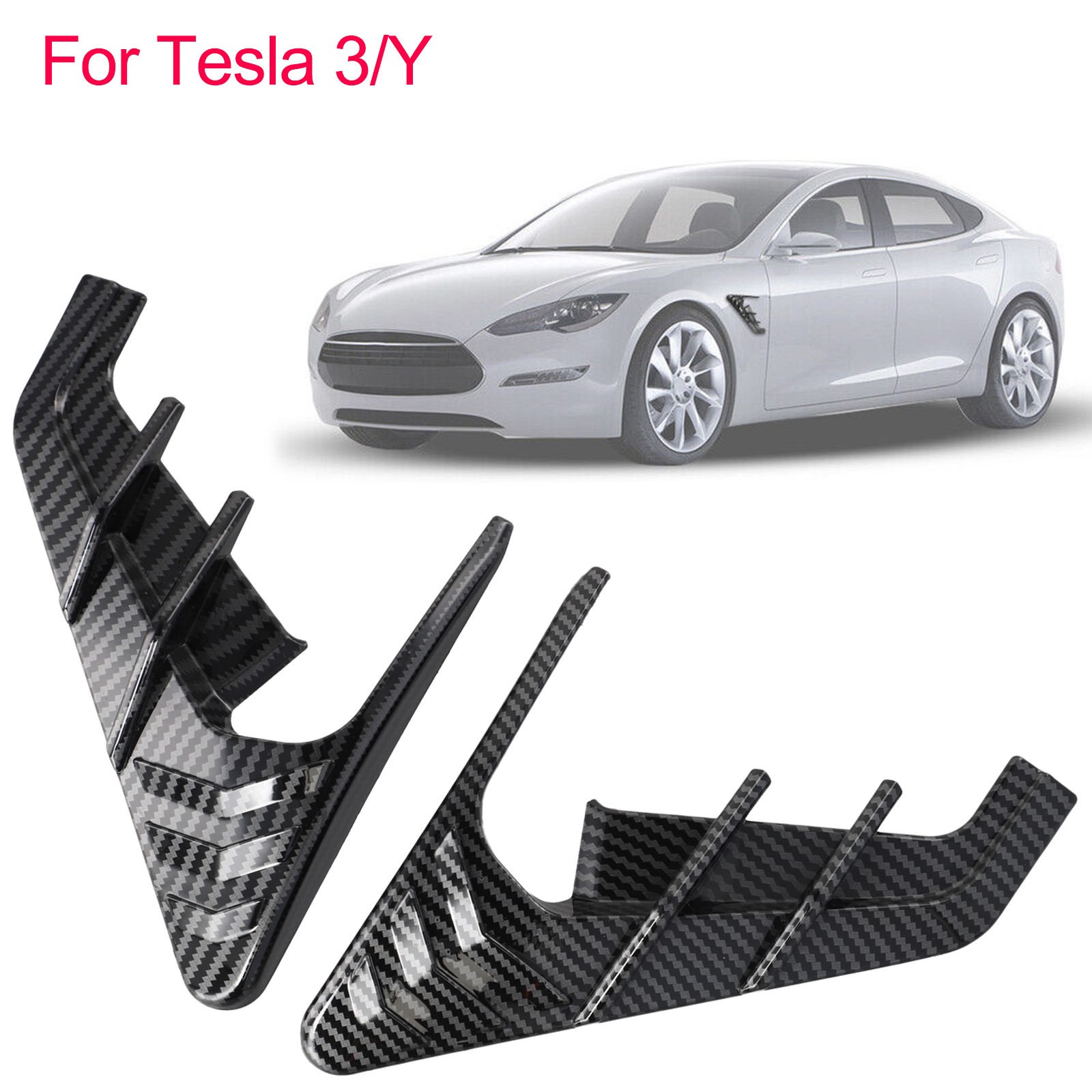 Custom Fit Glossy Black Trim for Tesla For Model 3 Y Side Camera Cover - Bild 15 von 36