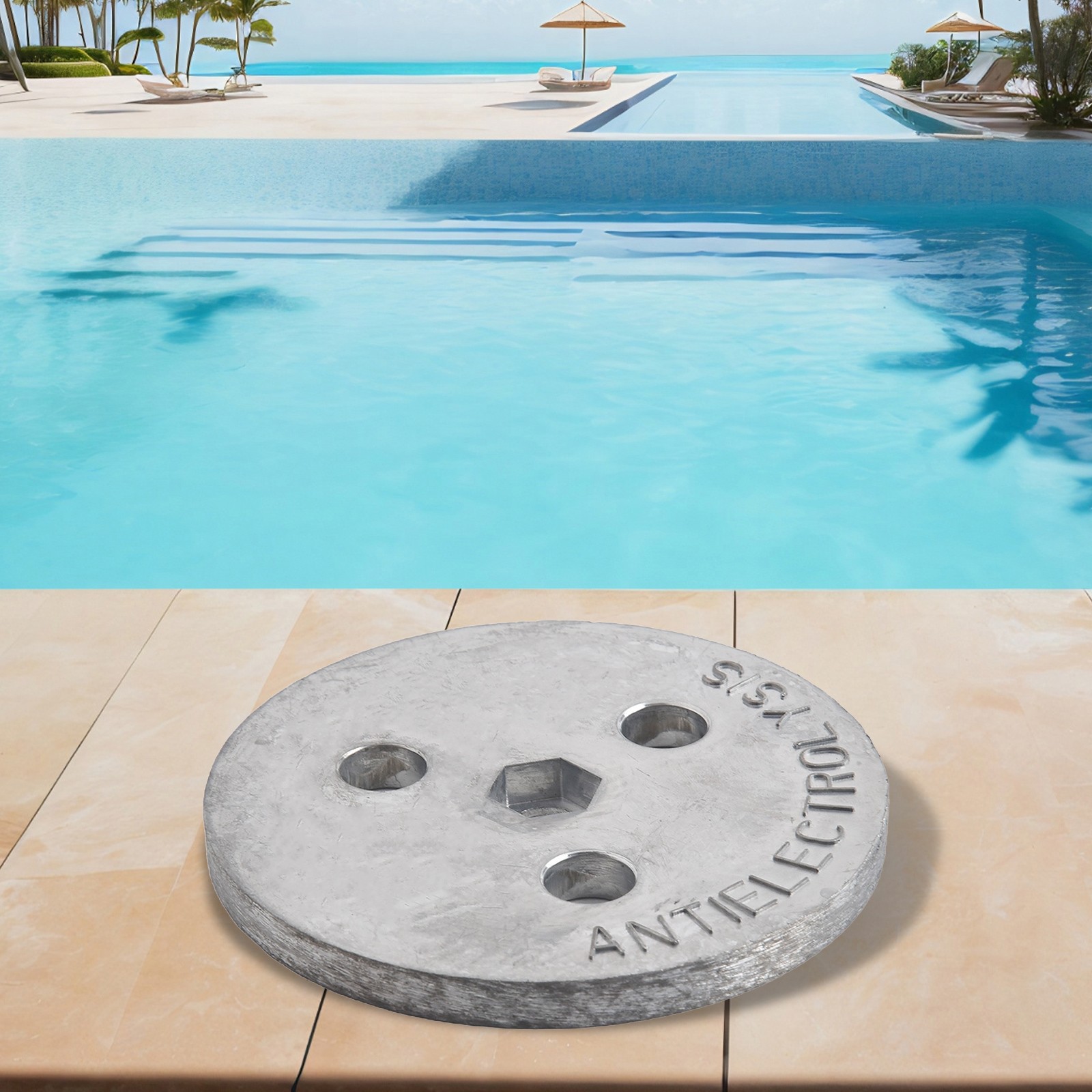 Advanced Zinc Anode Plate for Skimmer Basket Protection and Durability
